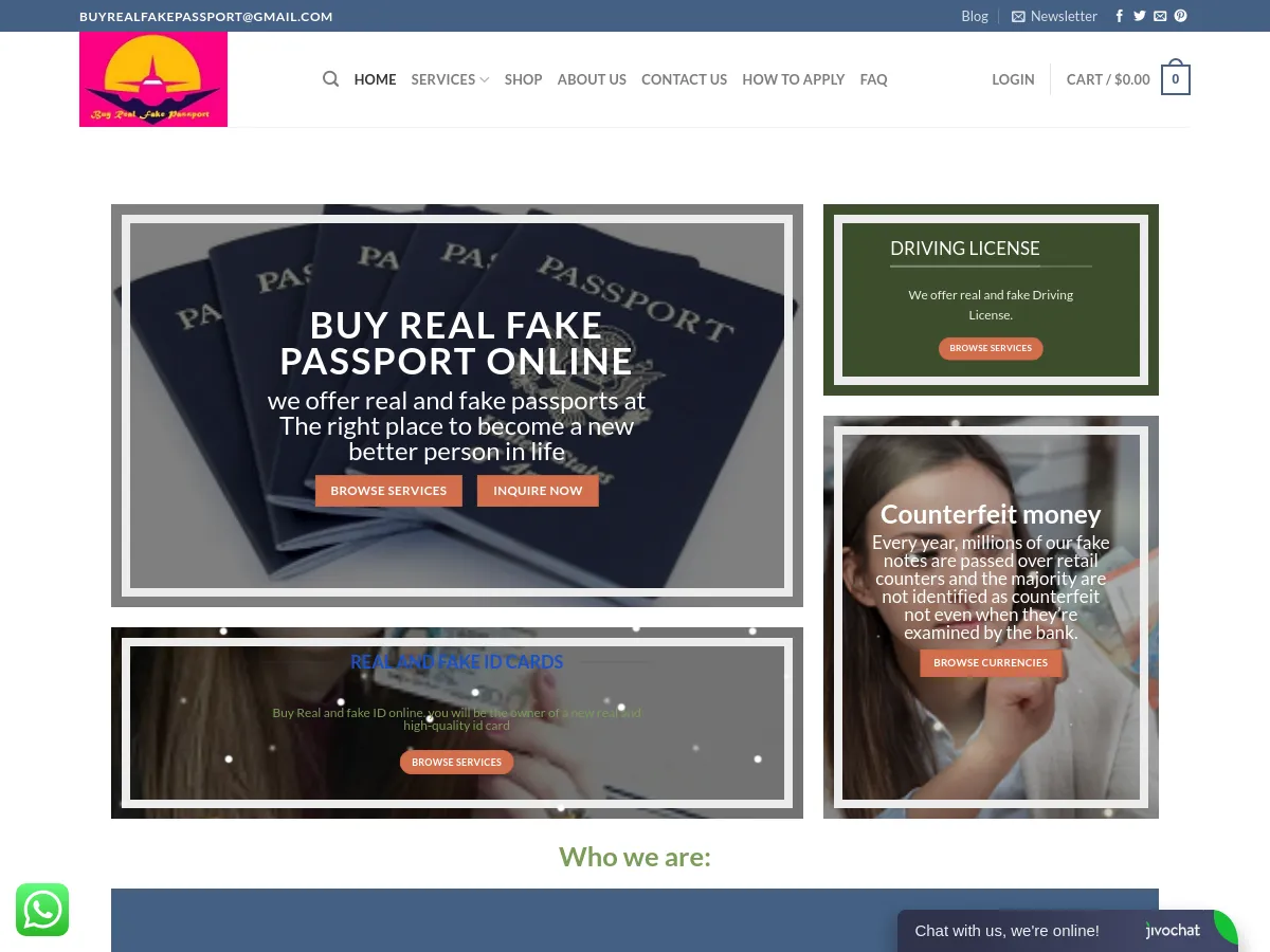 buyrealfakepassport.com