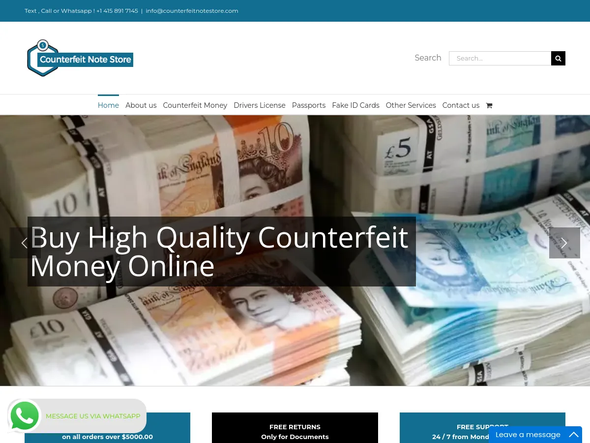 counterfeitnotestore.com