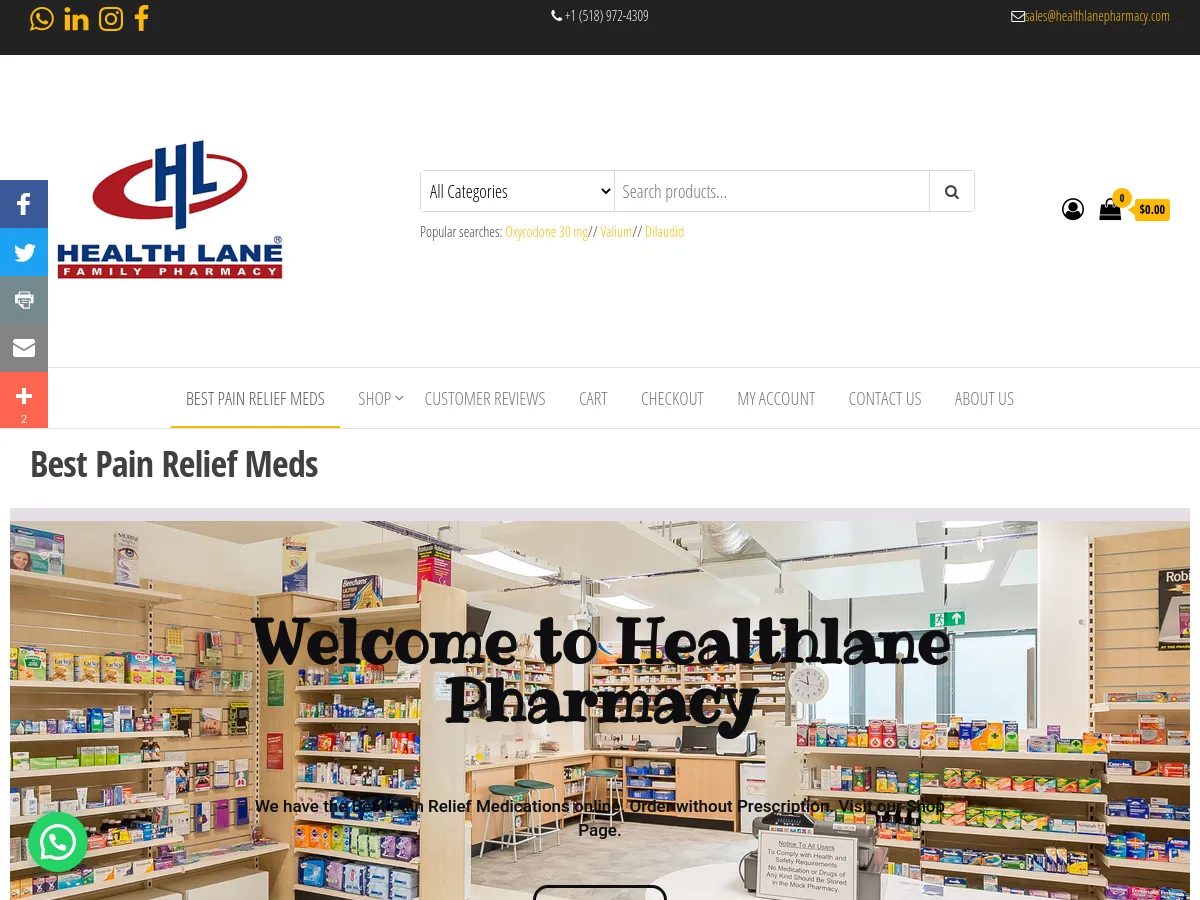 healthlanepharmacy.com