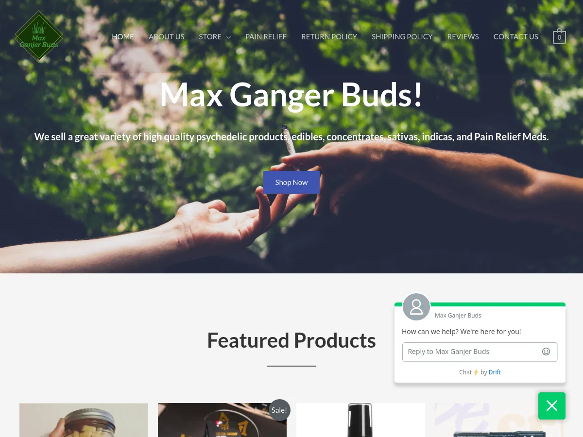 maxganjerbuds.com