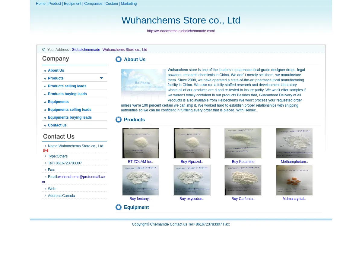 wuhanchems.globalchemmade.com