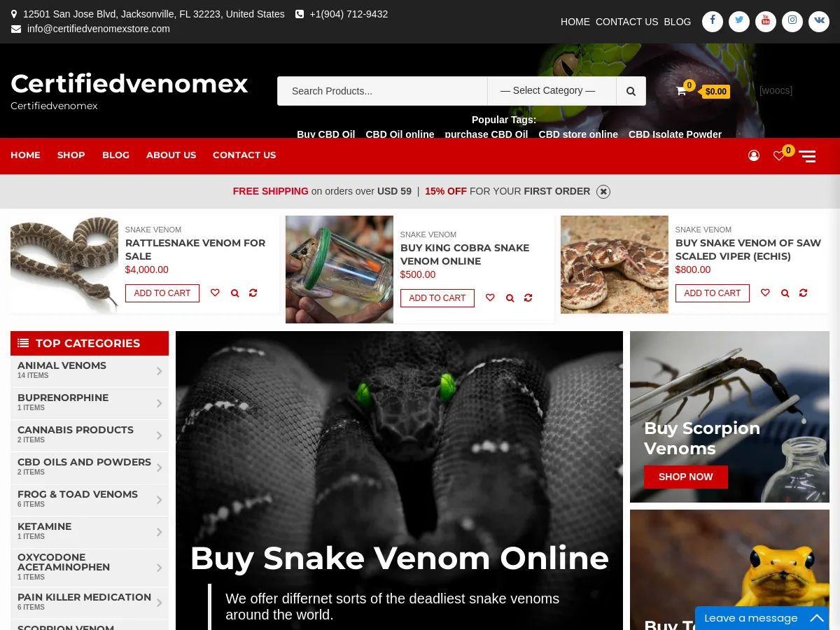 certifiedvenomexstore.com