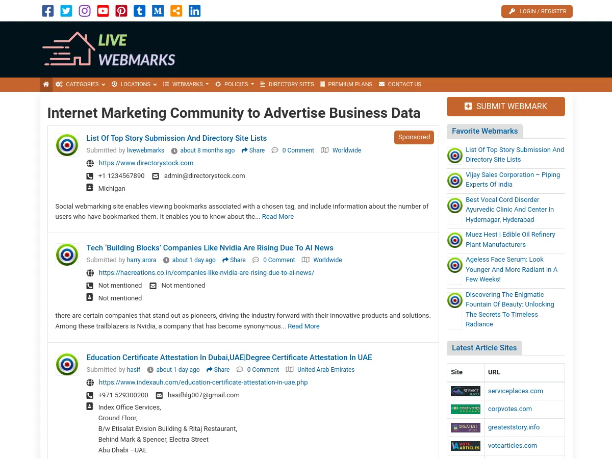 livewebmarks.com