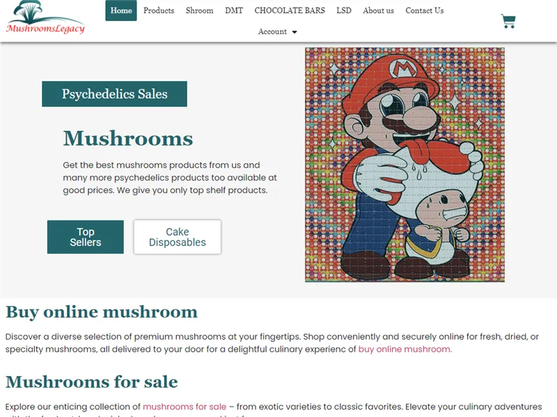 Mushroomslegacy.com